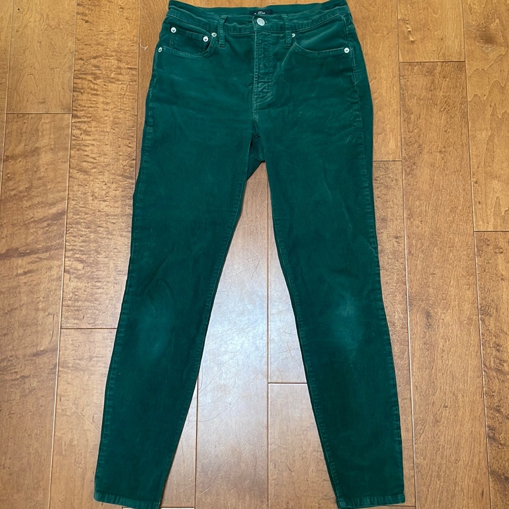 Forest green J Crew cords